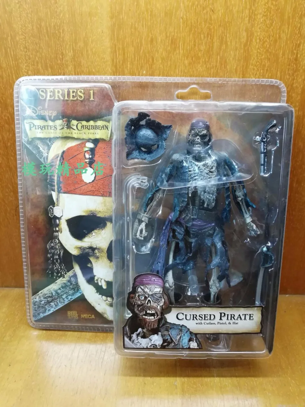 Пираты Карибы, заклятие Черного Жемчуга, NECA, голубой череп, Crew Curse, 6 дюймов, подвижные, 7 дюймов, фигурка, S167