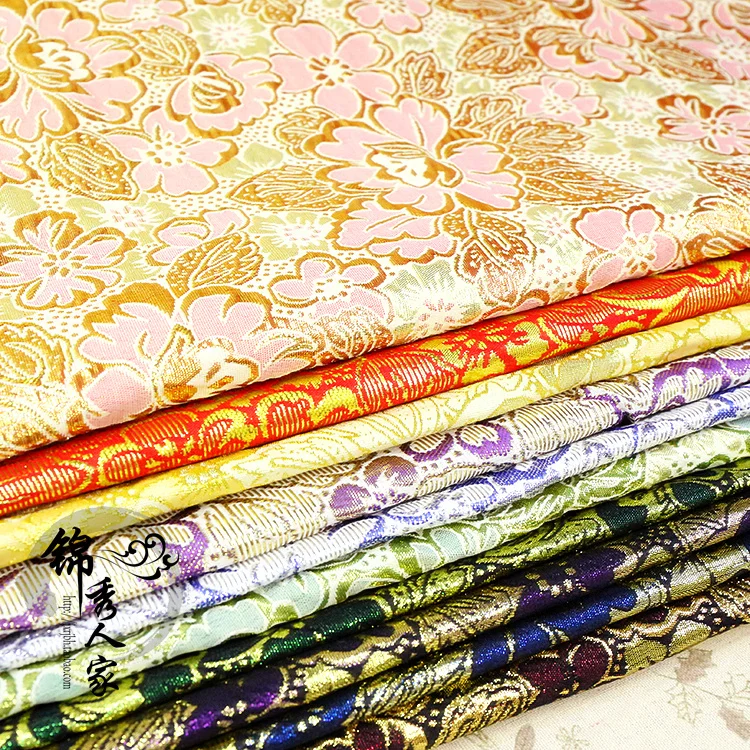 

COS Costume Hanfu Cheongsam Senior Brocade Silk Cloth Fabric - Peony/100cm*150cm