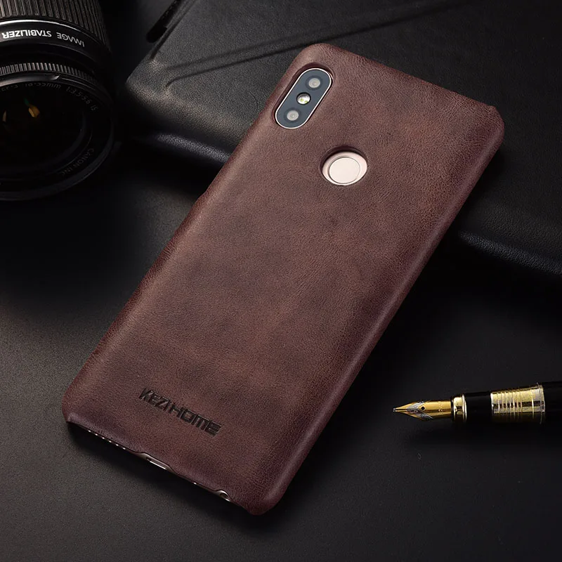 KEZiHOME для Xiaomi Redmi note 5 чехол матовый из натуральной кожи жесткий