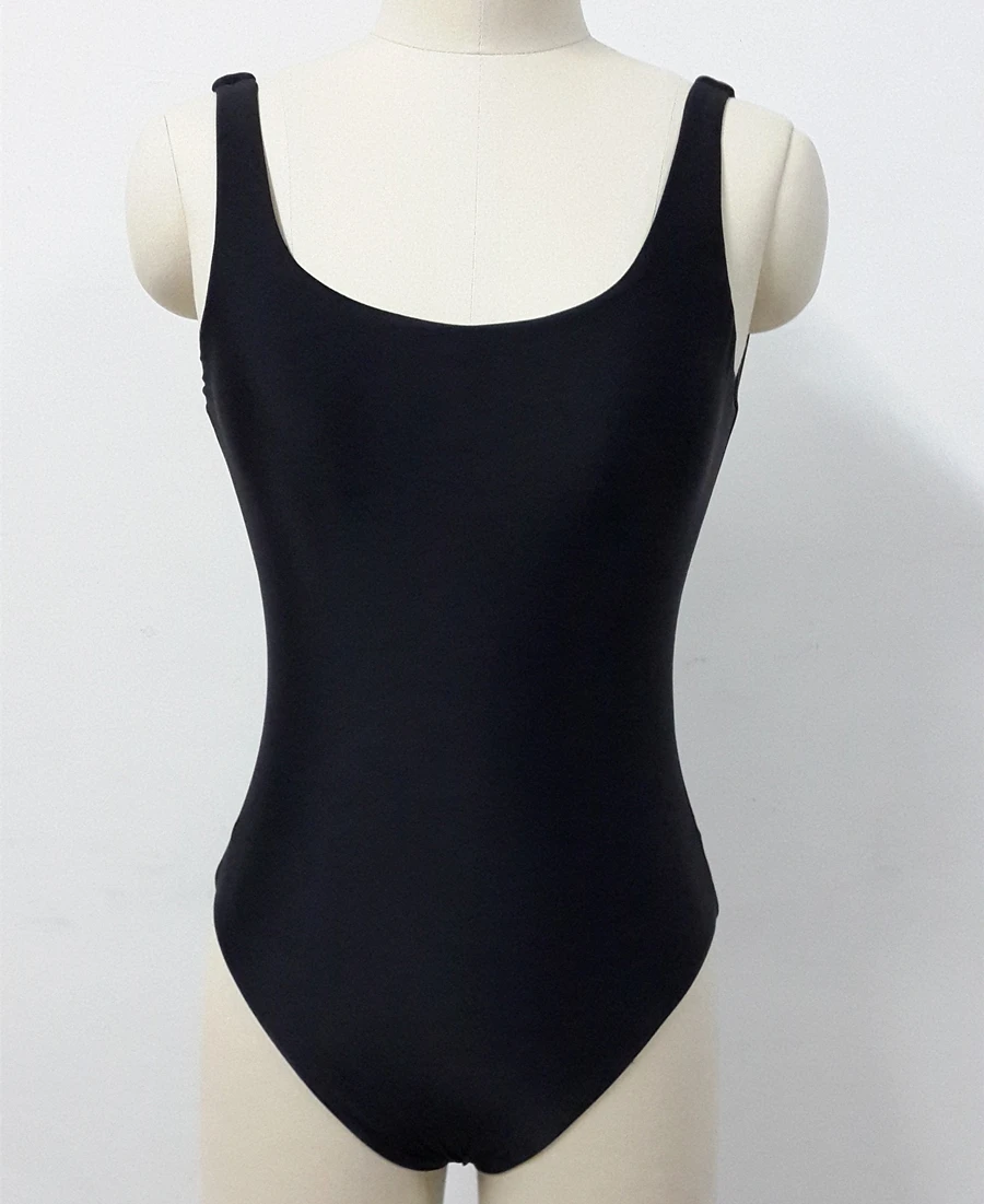 Женские Купальники с открытой спиной черные и белые купальники большого размера