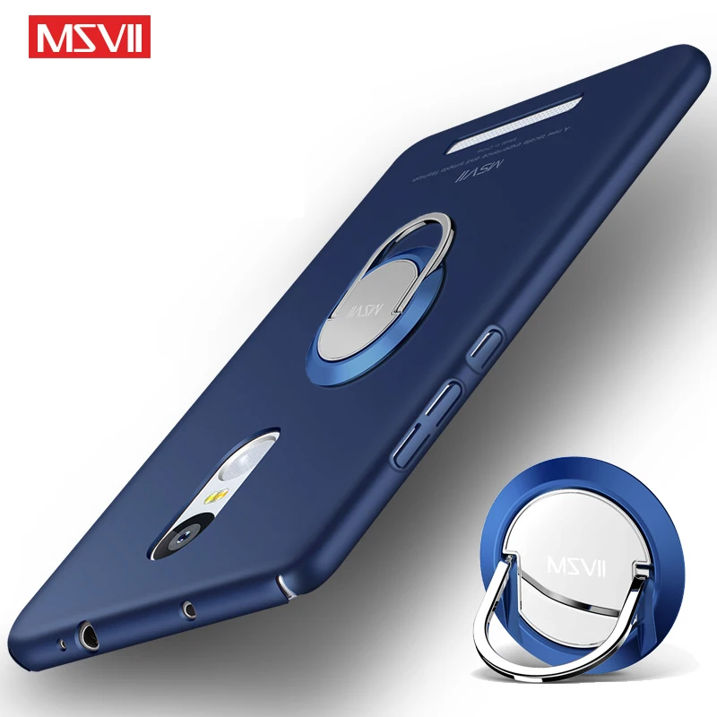 MSVII чехол для Xiaomi Redmi Note 3 Тонкий матовый Xiomi Note3 кольцо держатель Обложка телефона |