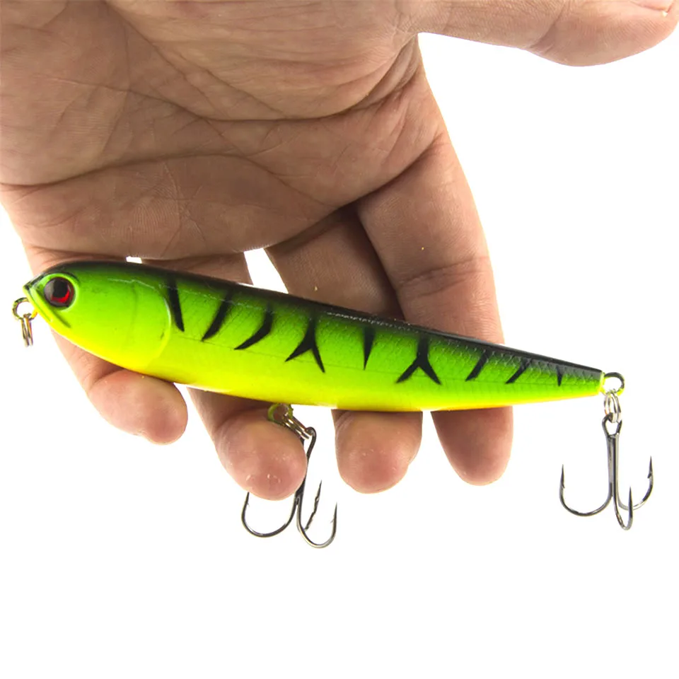 10 шт./лот карандашная приманка Topwater Dogs жесткие приманки 12 см 22 г пластиковый