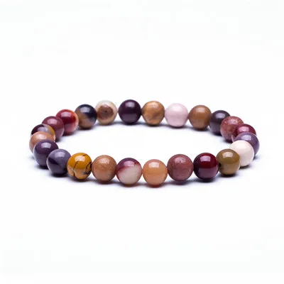 Natural Stone Beads Bracelets High Quality Tiger Eye Buddha Lava Round Beads Elasticity Rope Bracelets for women& men jewelry - Окраска металла: 13