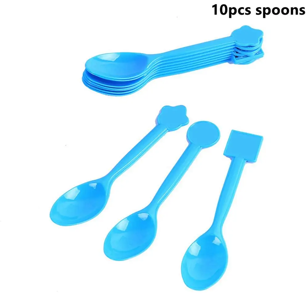 Birthday Spoons Taoup С Днем Рождения Декор стола принадлежности Детские грузовик автомобиль одноразовые посуда синяя скатерть чашки тарелки баннеры соломинки - Цвет: Birthday Spoons