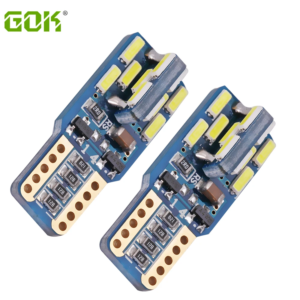 Светодиодсветодиодный лампы T10 canbus 24led 4014 smd led без ошибок OBC 194 168 W5W 24smd