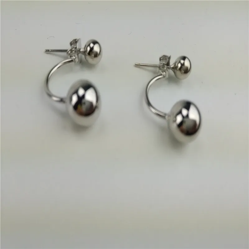 Jsmpfy стерлингового серебра модные простые геометрические круглый шар