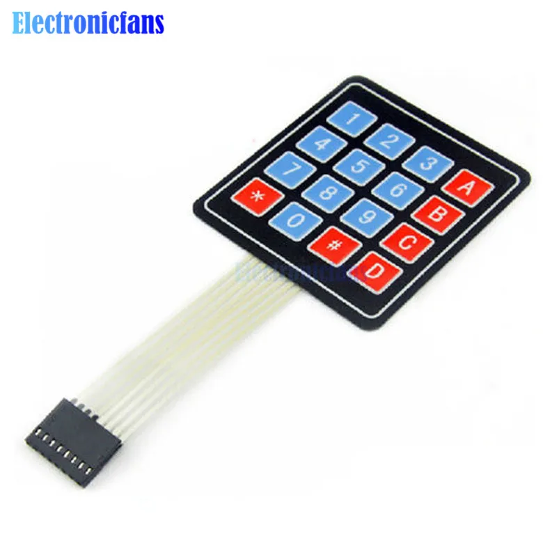Матричная матрица 4x4 16 клавиш мембранная клавиатура с переключателем для Arduino AVR PI