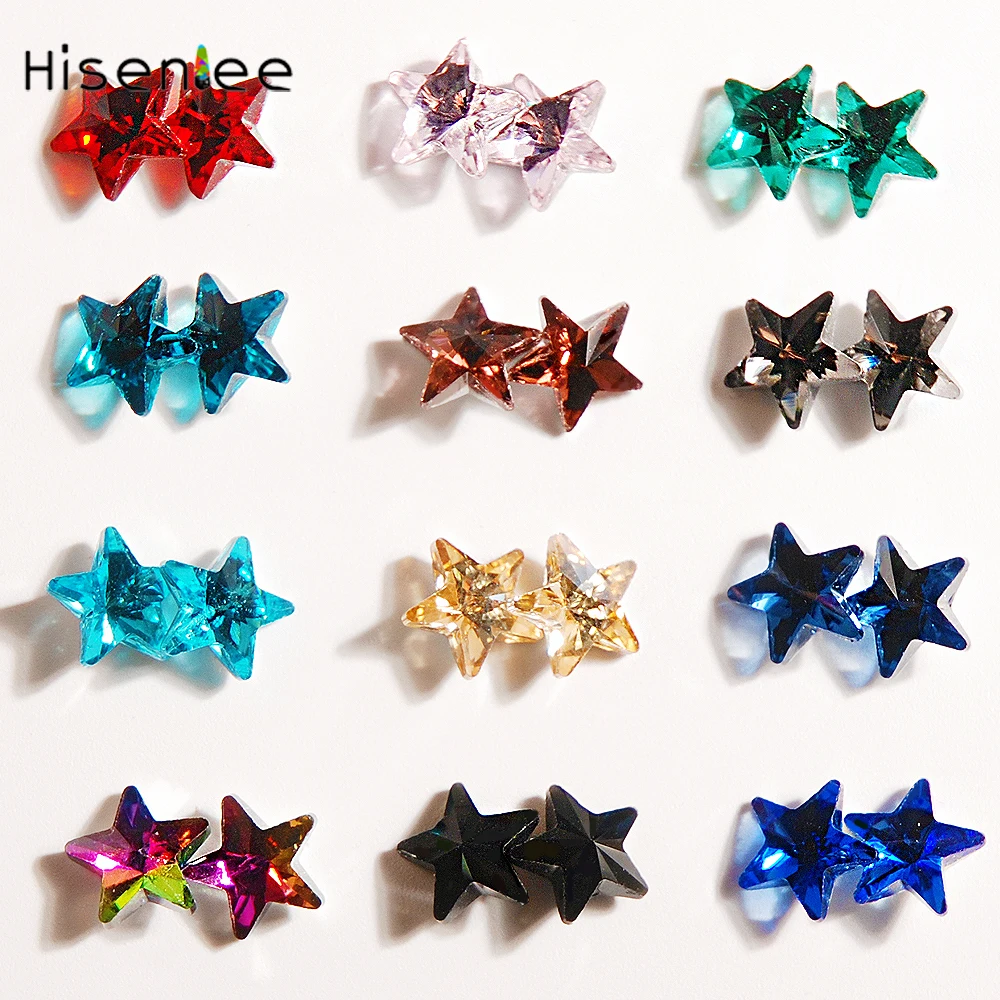 10MM 20pc/Pack Star Shape Rhinestone Shiny Glass Dedicated Punk Studs DIY Nail Arts&ampCrafts Trinkets Clothing Handmade Decoration | Дом и