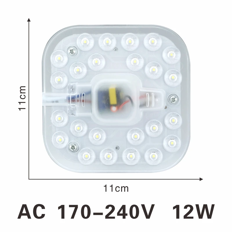 12W Светодиодный модуль Потолочных Ламп 12 Вт 18 Вт 24 Вт 36 Вт 2835SMD AC220V светодиодный светильник, сменный потолочный светильник, источник, легкая установка, внутреннее освещение - Цвет корпуса: 12W