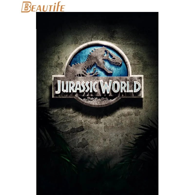Новинка футболка с принтом Jurassic Park плакат ткань Шелковый украшения дома