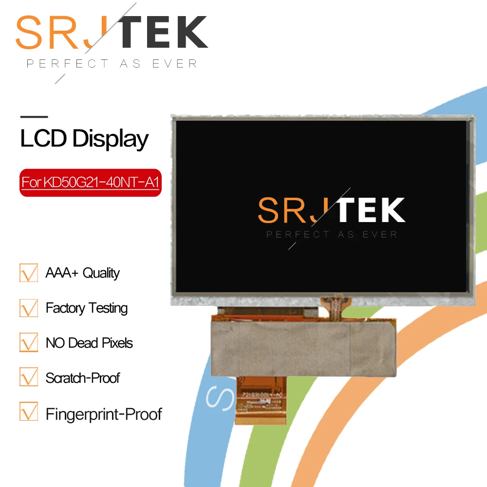 Srjtek 5 дюймов 40 pin для KD50G21 40NT A1 HSD050IDW1 A20 A Navi N50 HD Автомобильные навигаторы ЖК дисплей