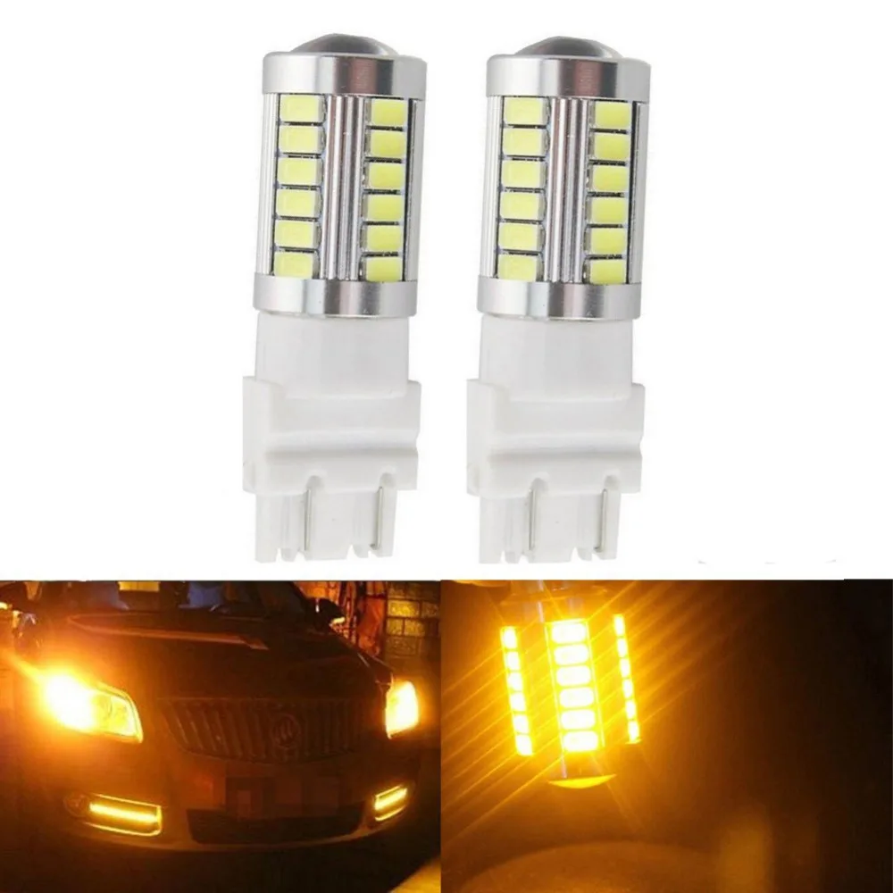 1 пара T25 3157 3156 5630 задние фонари заднего хода 33 SMD светодиодный Автомобильная