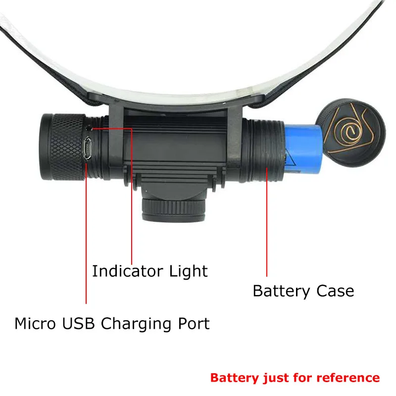 1000LM XM L2 светодиодный налобный фонарь usb зарядка мощный Белый Свет Zoom фонарик на