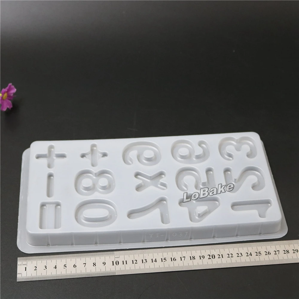 (5pcs/lot) Brand new Figure number and mathematical symbol shape Semi-transparent PP Plastic pudding Chocolate Mold accessories | Дом и сад