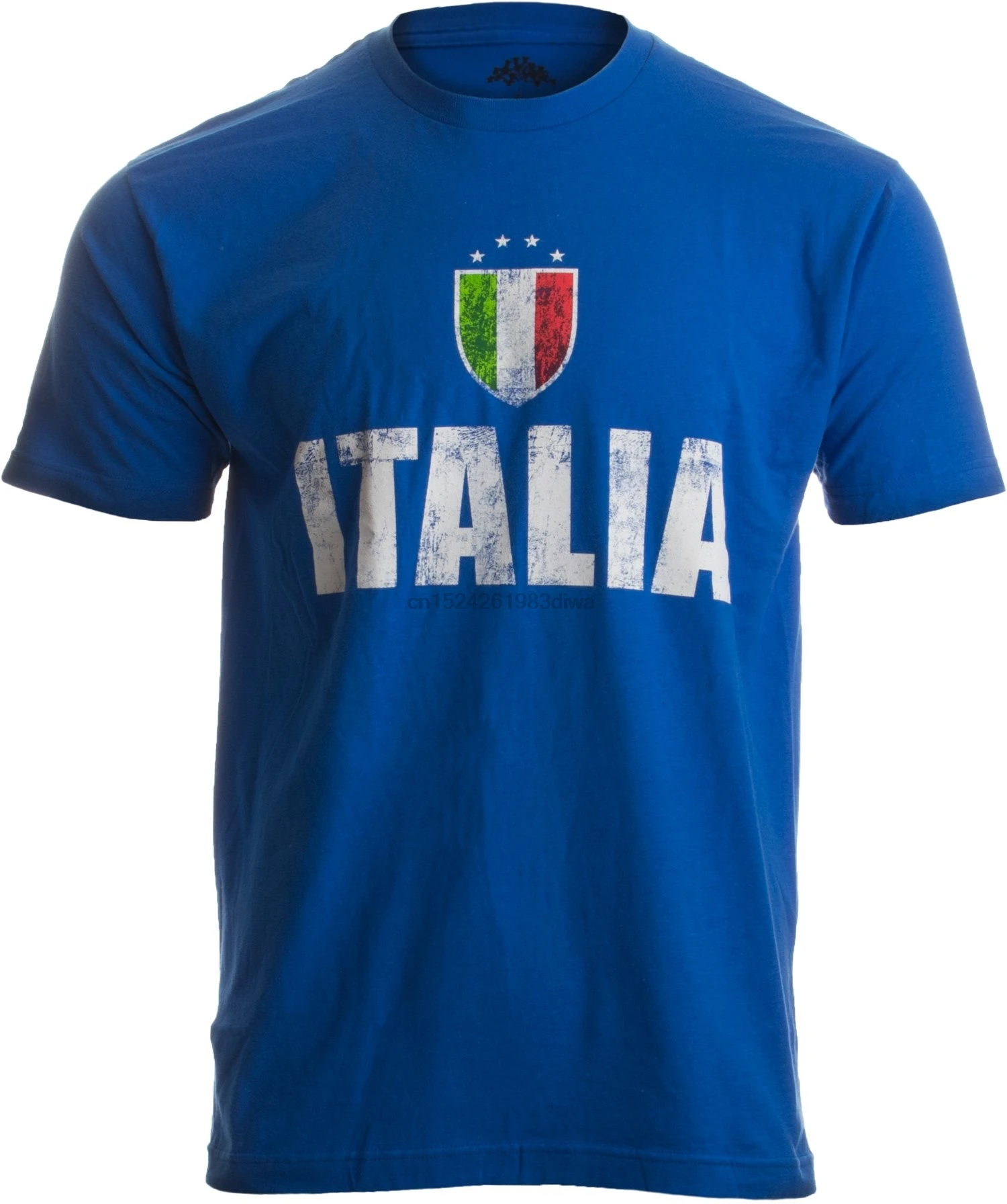 ITALIA Italy Azzurri Futbol (итальянский Национальный футбол) футболка в винтажном стиле |