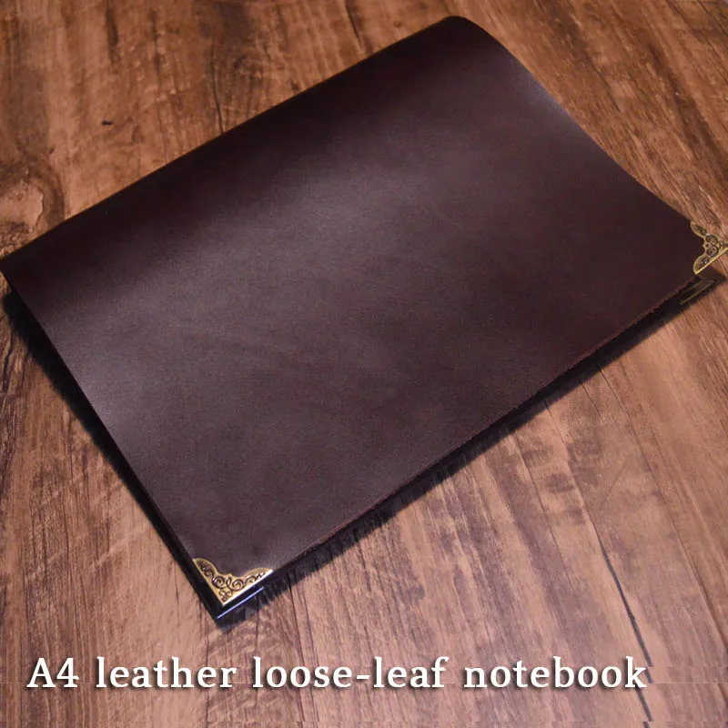 Кожаный блокнот канцелярские принадлежности подарок Обложка a4 ручной работы