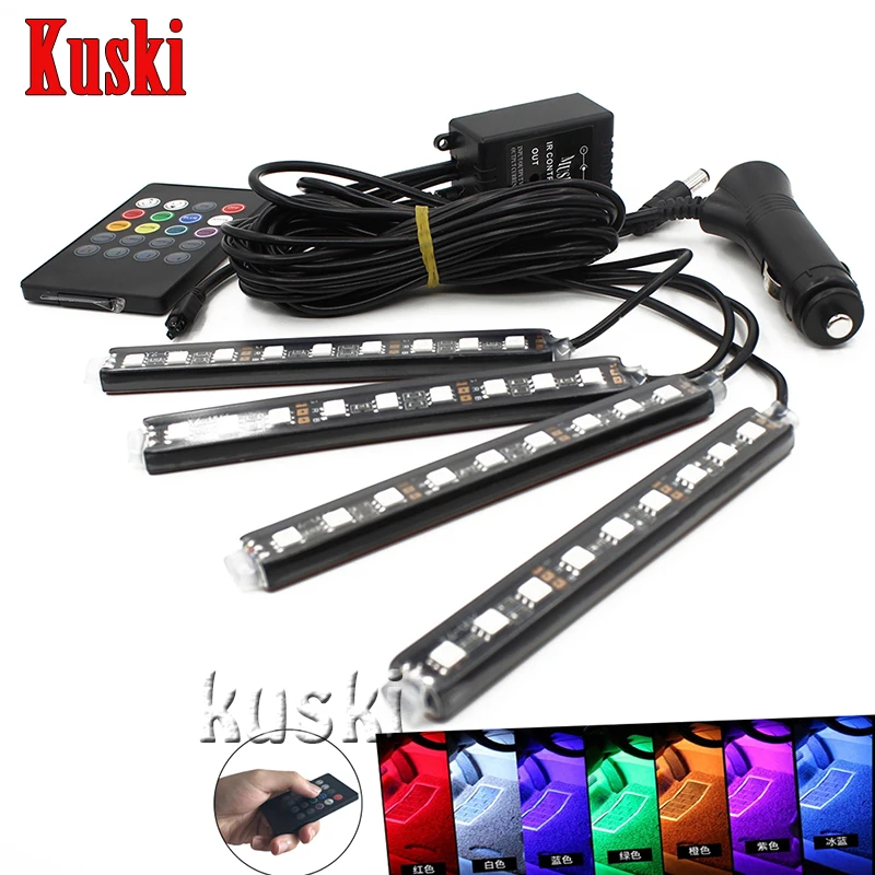 Автомобильный неоновый светильник голос Управление для Hyundai Solaris Tucson 2016 I30 IX35 I20