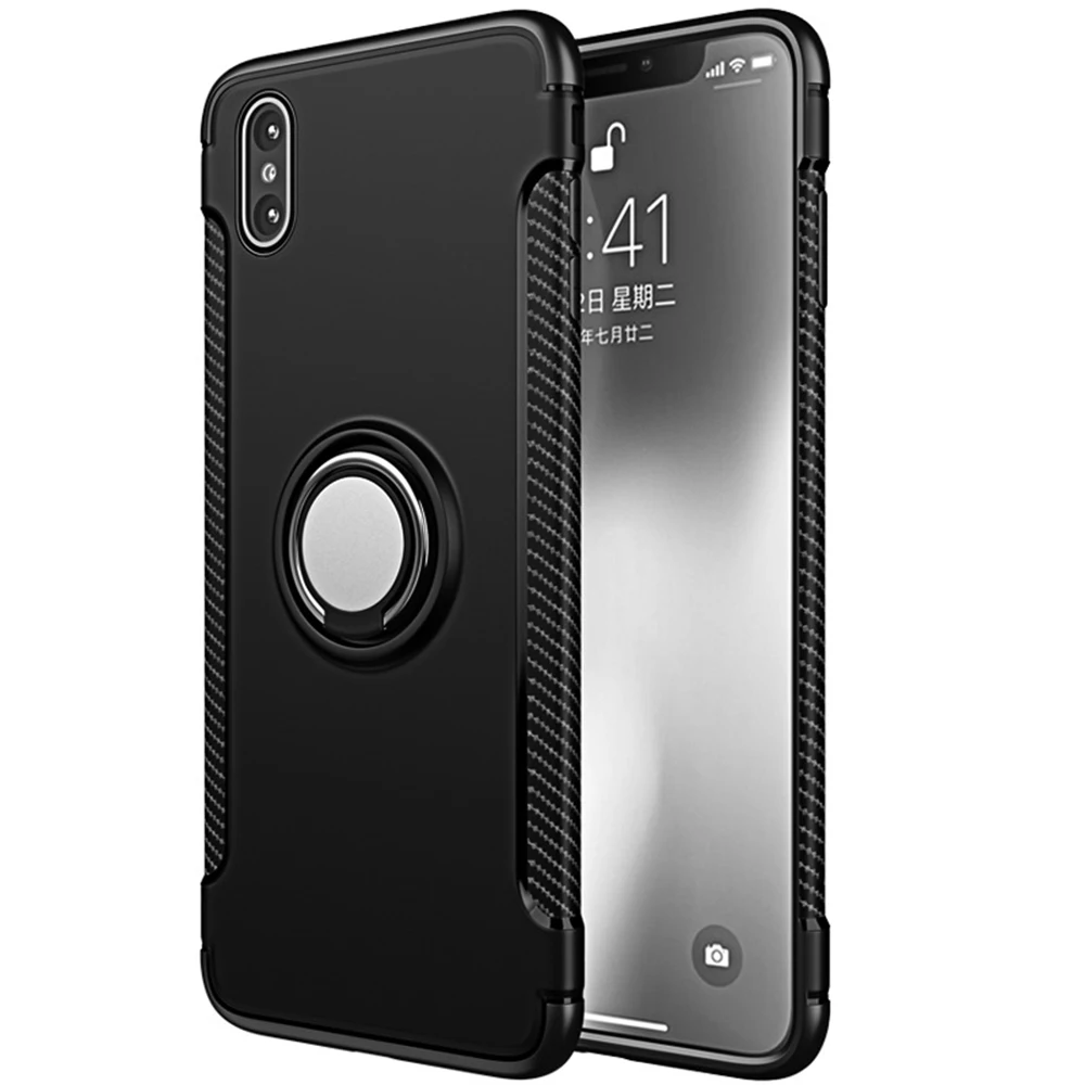 OTAO магнитный держатель для телефона с кольцом на палец чехол iPhone XS MAX XR X 8 7 6 6s Plus