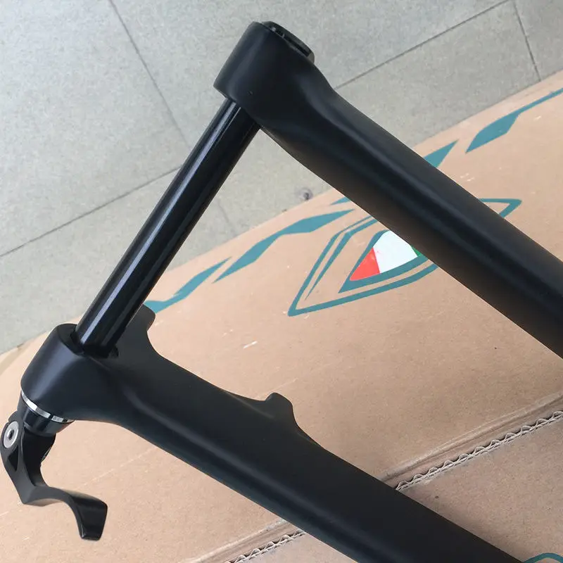 Silverock углеродная 1/4 &quot29&quot MTB Велосипедная вилка коническая жесткая сквозь Axel 15x27 5