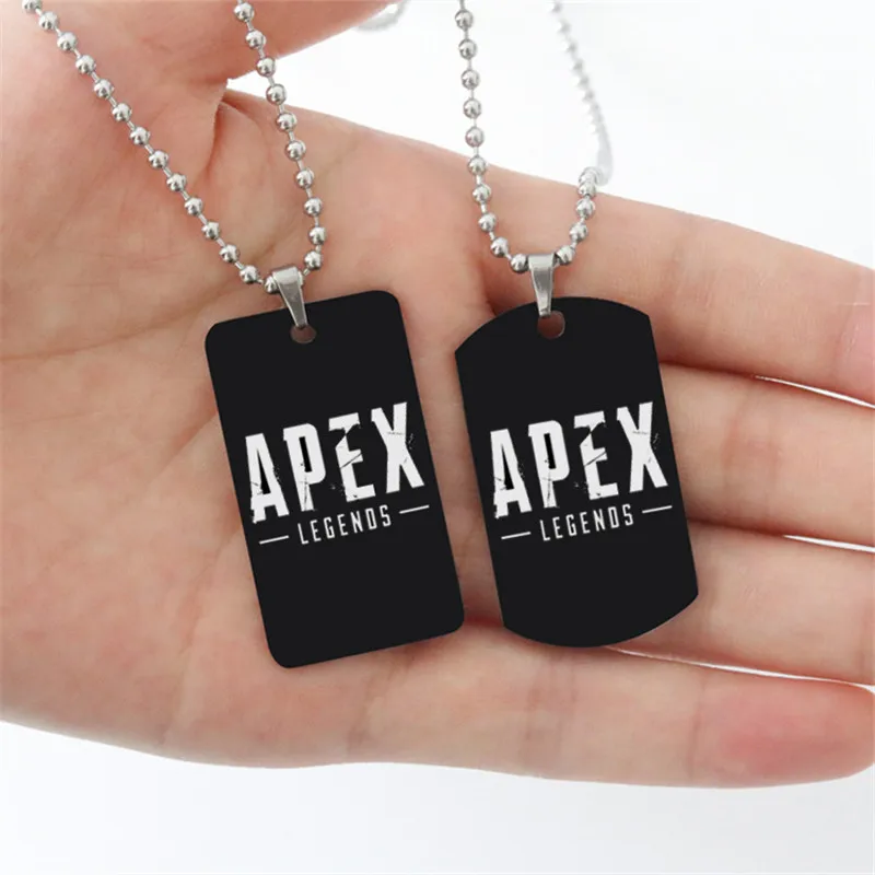 2019 Горячая игра логотип Apex Legends брелок металлический черный из нержавеющей стали