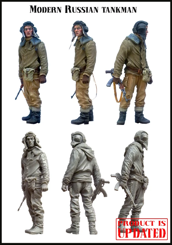 [Tuskmodel] 1 комплект модели из смолы 35 шкал фигурки русского танкмана E11|model figure kits|resin