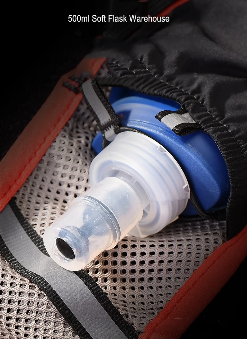AONIJIE 2.5L Trail Бег Жилет рюкзак легкий дышащий Велоспорт марафон Сверхлегкий пеший Туризм Спортивная сумка 500 мл мягкие колбы лабораторные