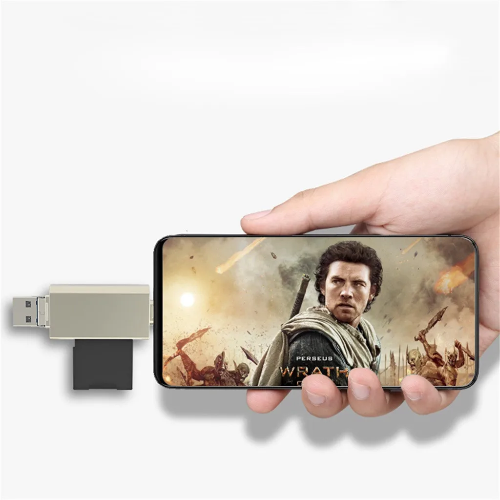 Новинка 2019 карта памяти USB 4 в 1 ридер адаптер с 8 Гб Micro TF флэш 6 #|Адаптеры карт