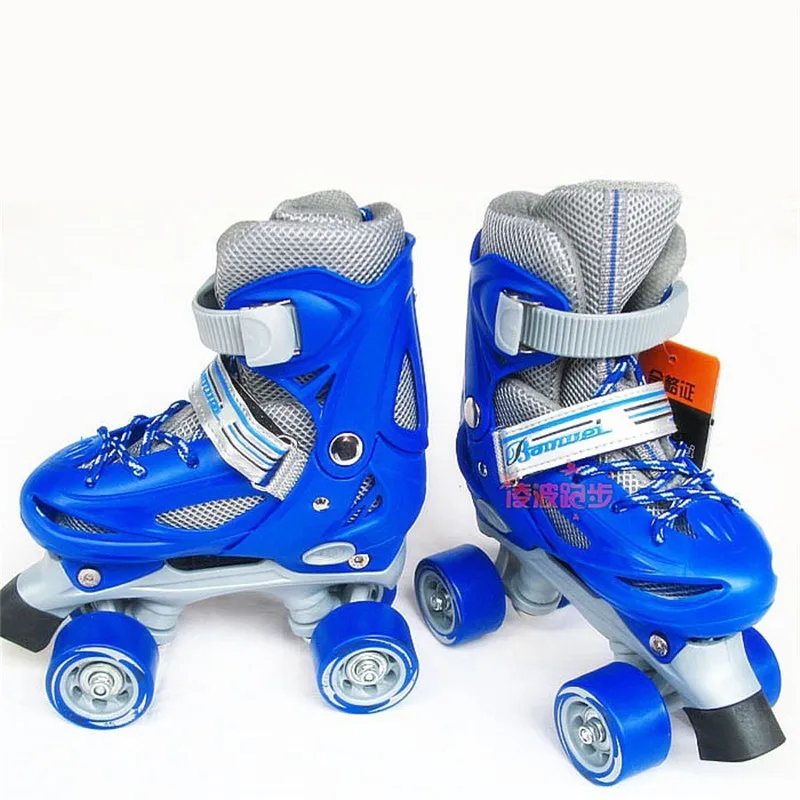 Детские роликовые коньки размера регулируемые двухрядные полиуретановые обувь