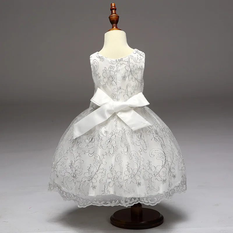 Children's gauze gold silk embroidery dress princess bowknot lace sweet pompous performance girl clothes | Детская одежда и