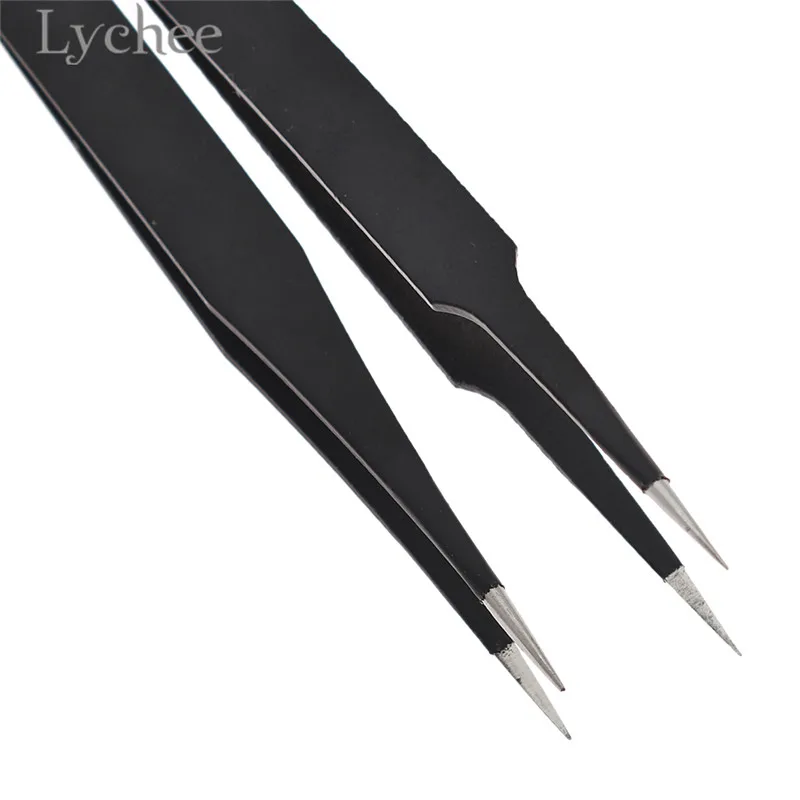 Lychee Life 2 шт. пинцет из нержавеющей стали для алмазной живописи высокое качество