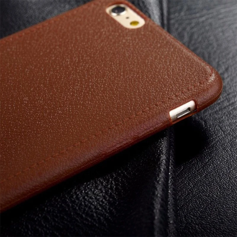 Ultra Thin Phone Cases For iPhone 5 5S SE 6 6s 7 8 Plus X 10 Cover Leather Skin Soft TPU Silicone Case 6S |