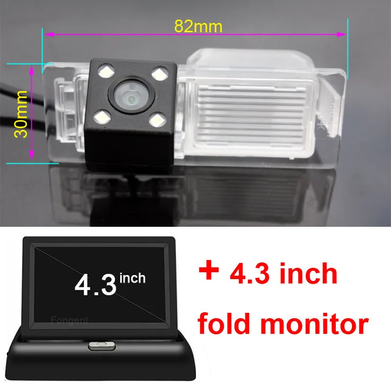 with monitor 4 Для Chevrolet Aveo Trailblazer Cruze универсал Opel Mokka для Cadillac CTS 2012 2013 зеркало заднего вида парковочная камера - Название цвета: with monitor 4