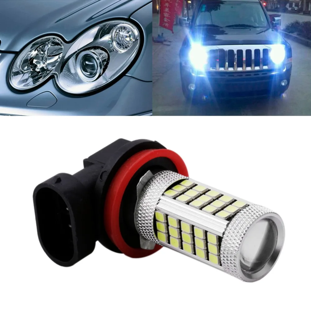 Новый DC 12V H8 2835 63 светодиодный 6000K автомобиля проектор противотуманная фара