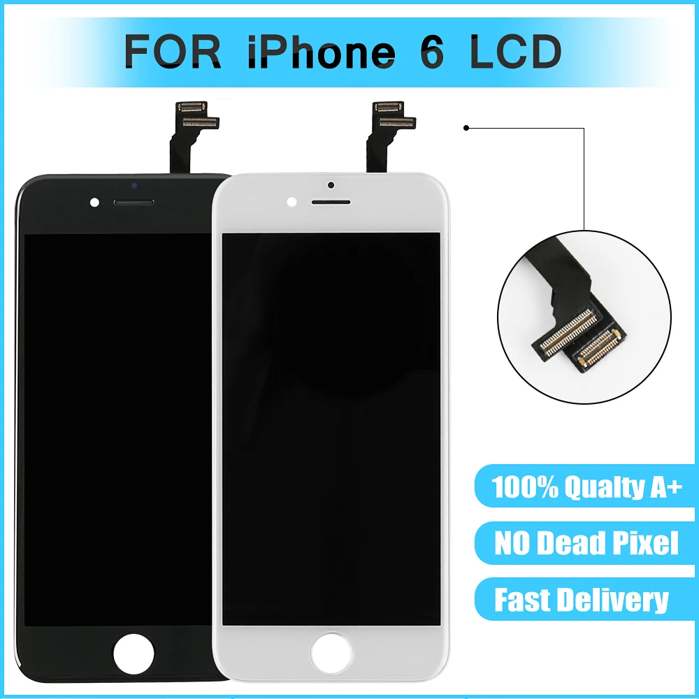 Полная замена экрана для iphone 6 ЖК дисплей с сенсорным дигитайзером 6G сборка 4 7