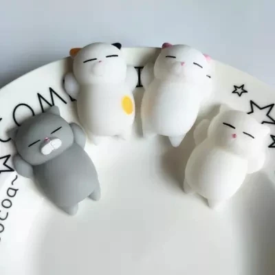 Мягкими милые мягкие Cat салфетки антистресс загрузки Сжимаемый мячик Sticky