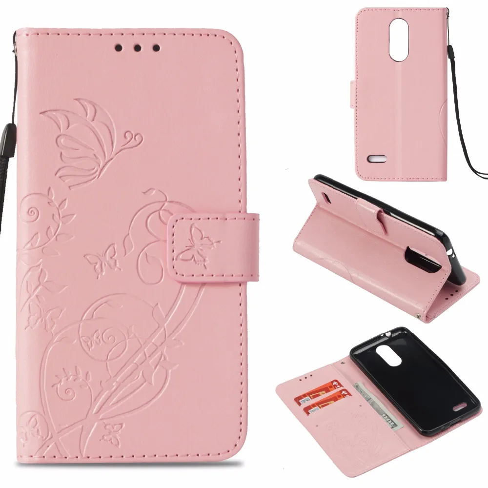 Роскошный чехол для Fundas LG K30 K10 K8 G3 G4 H340 H440 H502 LS770 LS775 кошелек кожаный чехол для телефона с бабочками чехол Coque P03Z