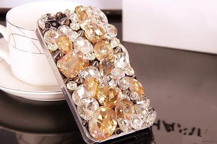 DIY Алмазные цветы шикарные хрустальные камни роскошные украшения чехол для iPhone 12