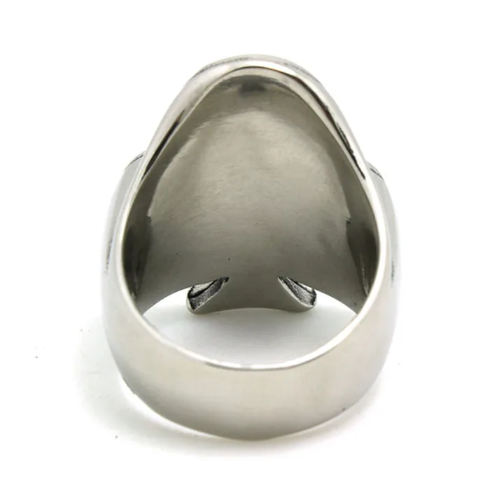 1pc Wholesale Price Mens Boy Black Poker Ring 316L Stainless Steel Plum flower | Украшения и аксессуары