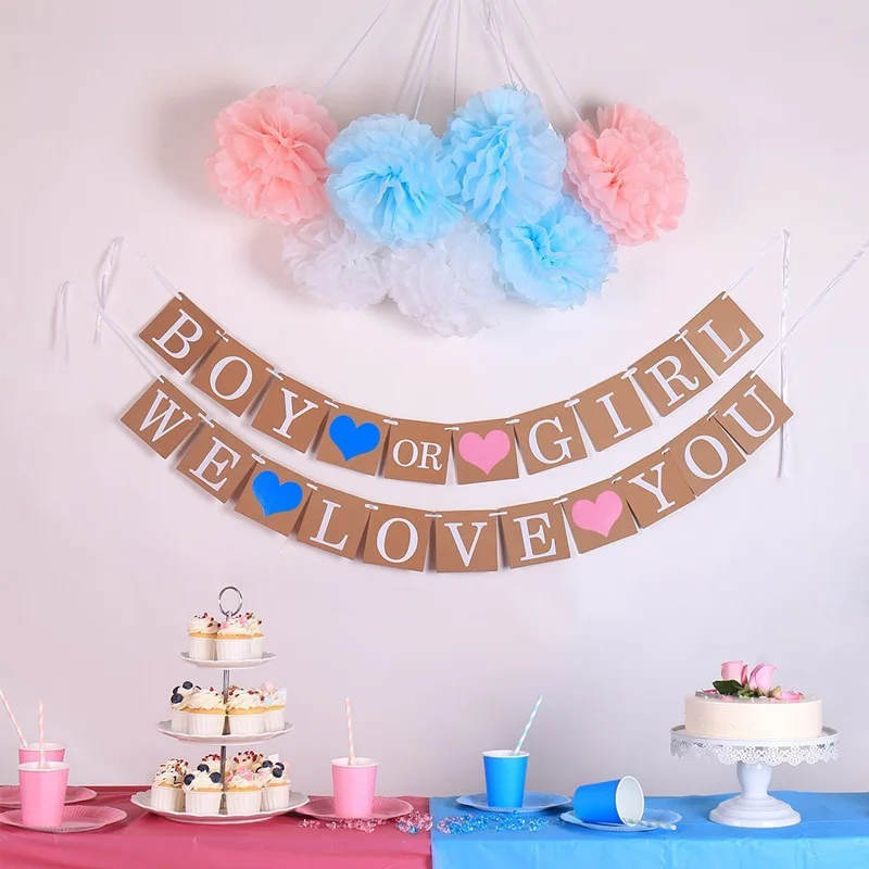 December photo banner balloon birthday party decorated child first foil baby shower boy girl | Дом и сад