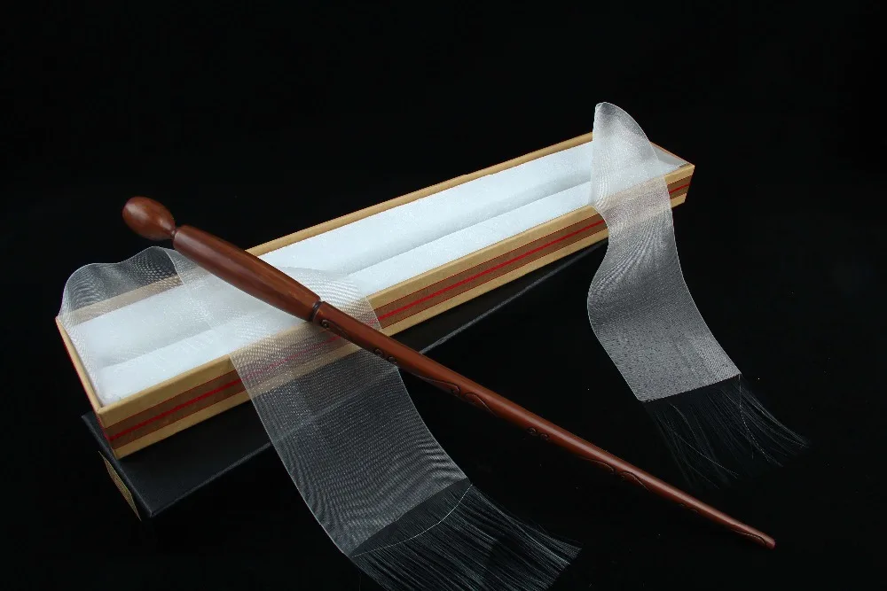 

Newest Iron Core Harri Magic Death Easters Magical Wand In Ribbon Christmas Gift Box Free Train Ticket