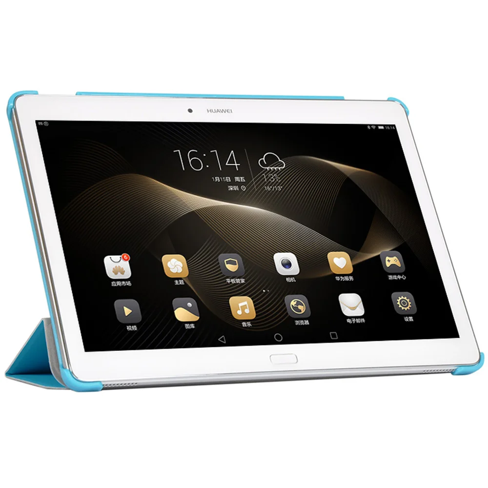 Чехол для huawei MediaPad M2 10 0 A01L A01W tri складной из искусственной кожи чехол Funda