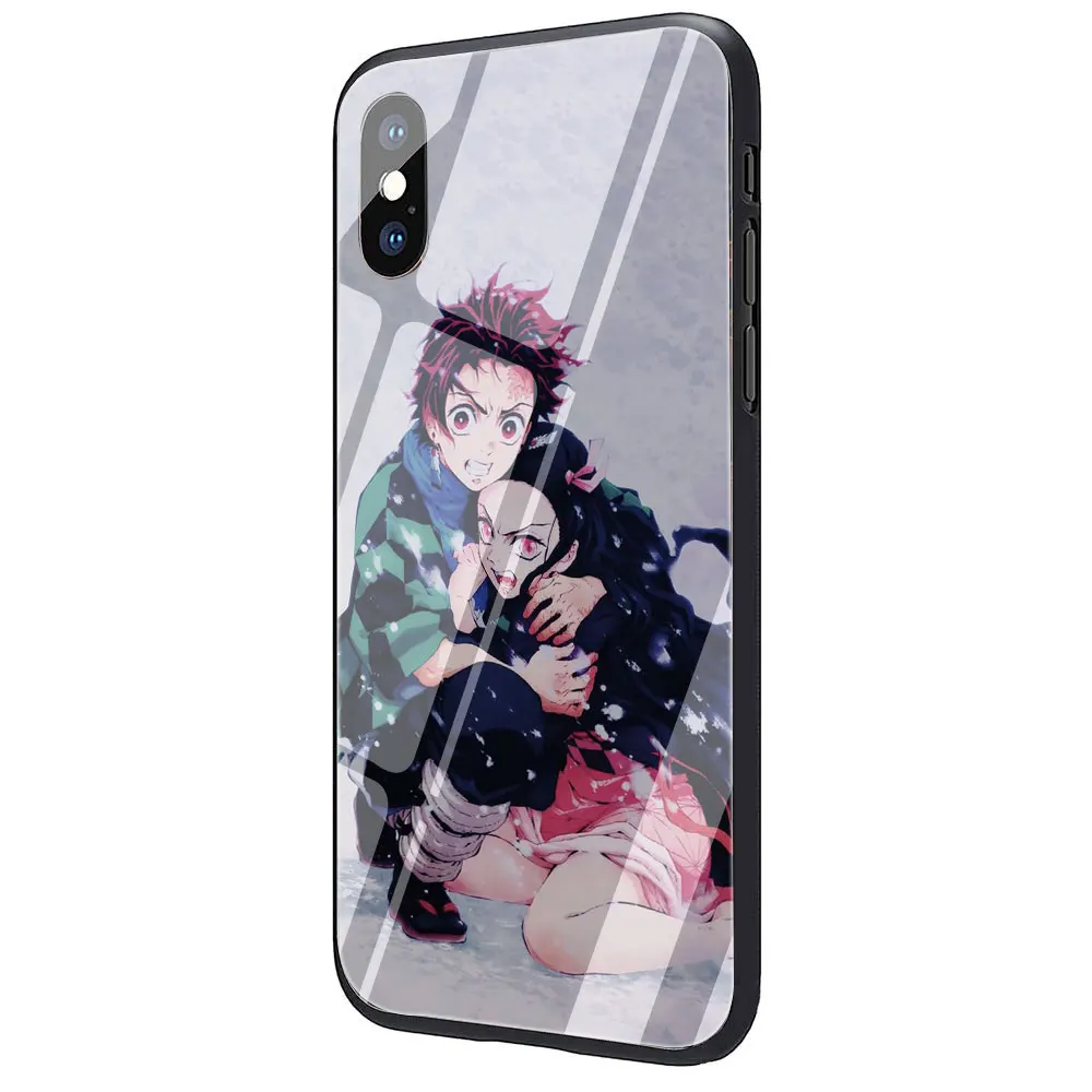 G8 Чехол для телефона из закаленного стекла Kimetsu no Yaiba, аниме, Demon Slayer для iPhone 11 Pro 6 6S Plus 7 8 Plus X XS XR XS Max - Цвет: G8