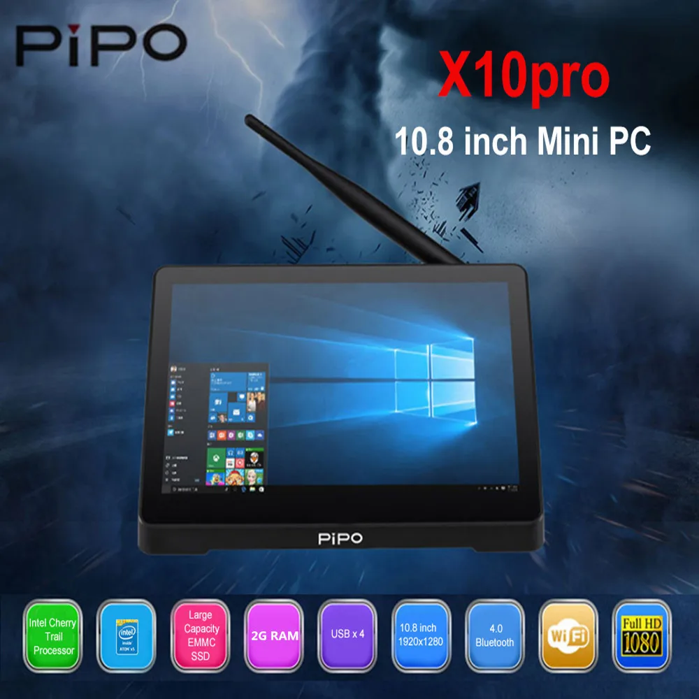 Pipo X10 pro мини ПК Widws 10 Intel Z8350 четырехъядерный 2G 32G 8 дюймовый планшет ips PC 1000Mbps BT4.0