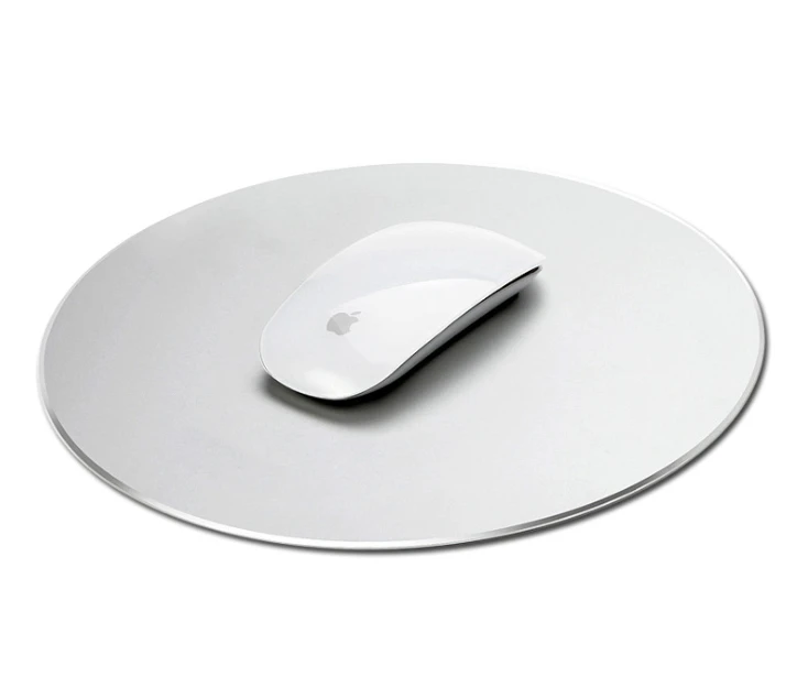 22cm Crirle Round Aluminium Alloy PU 2 Side Use Gaming Hard Metal Material Personalized Durable Mouse Pad Mat Comfort Mice Pads |