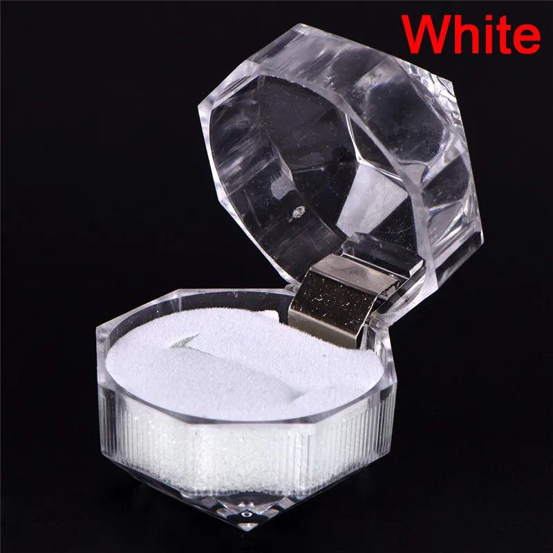 

Acrylic Ring Box For Jewellery Packing Display Transparent Carrying Cases For Ring Gift 3.5*3.5cm
