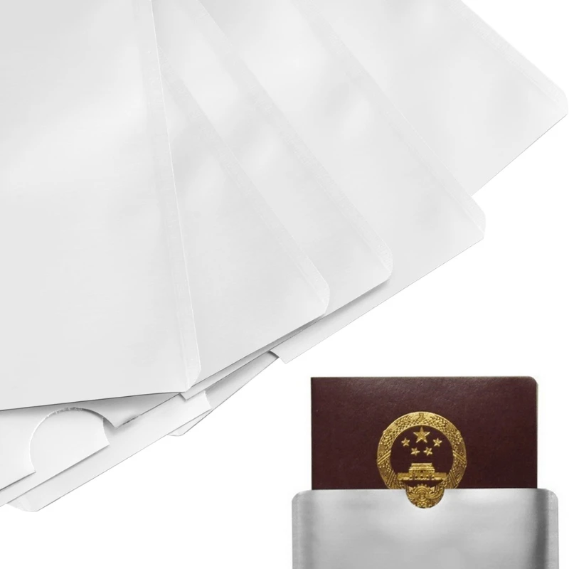 5Pcs/Lot Solid Passport Secure Sleeve Holder Anti Scan RFID Blocking Protector Cover Photo | Багаж и сумки