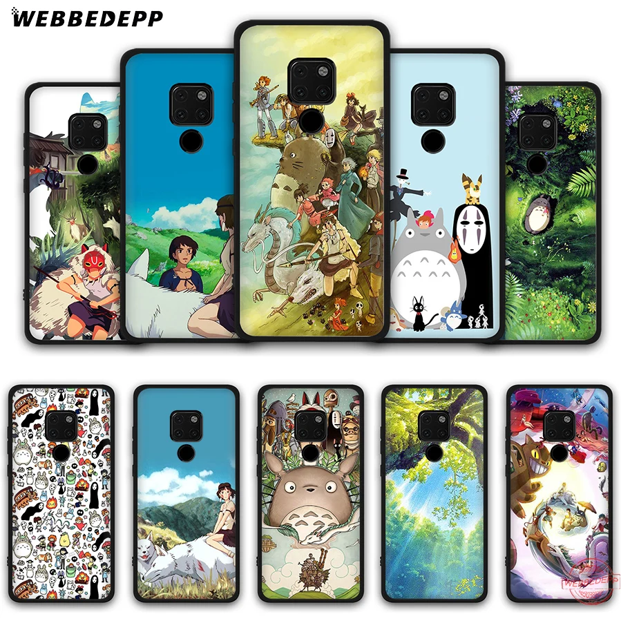 WEBBEDEPP Hayao Miyazaki Film Soft Case for Huawei Mate 30 10 20 Pro Lite Nova 2i 3 3i 4 5i 2 Cases | Мобильные телефоны и