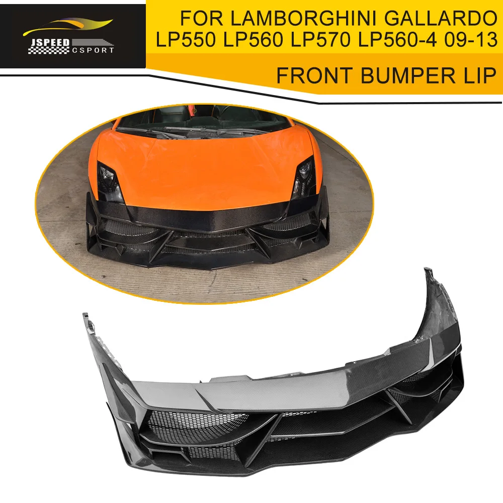 Углеродное волокно передний бампер спойлер чехол для Lamborghini Gallardo Coupe Convertible LP550 LP560