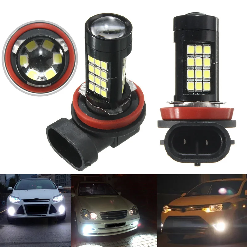 Горячая 2 шт. H11/H8 42 SMD LED Белый Samsung 2835 Canbus без ошибок противотуманная фара 6500K JLD |