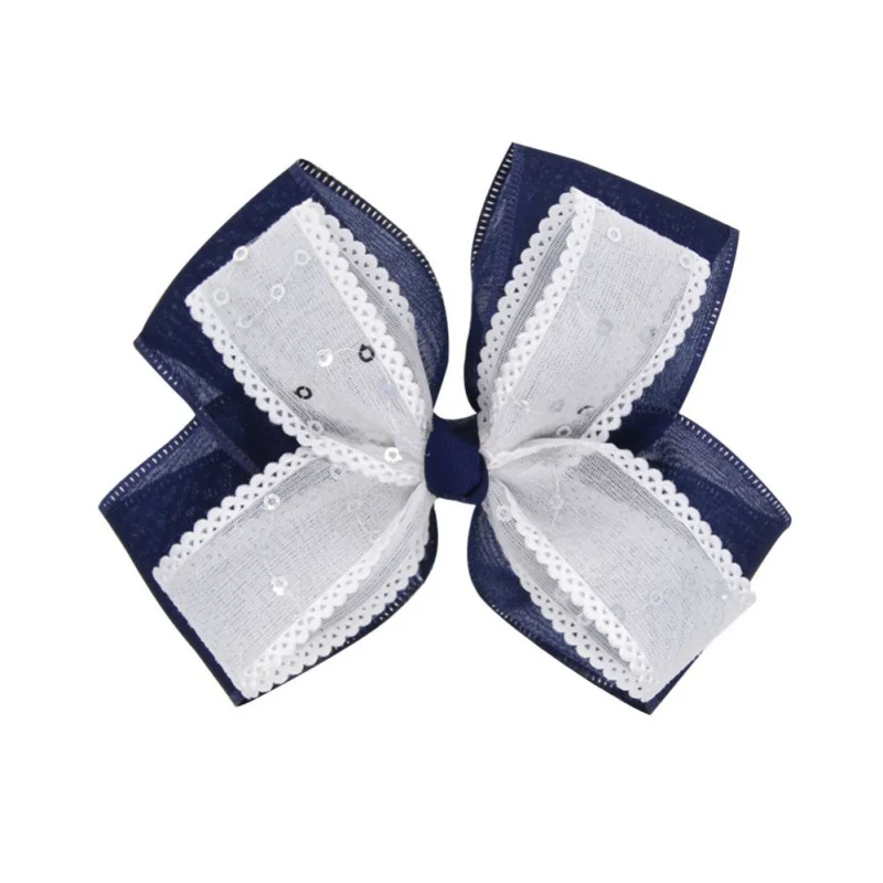5 Colors Ribbon Bows Clips Hairpin Girl's Hair bows Boutique Clip Headware Kids Accessories | Детская одежда и обувь